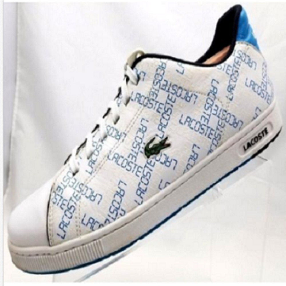 Lacoste Carnaby Digi White Logo Sneakers Size 13